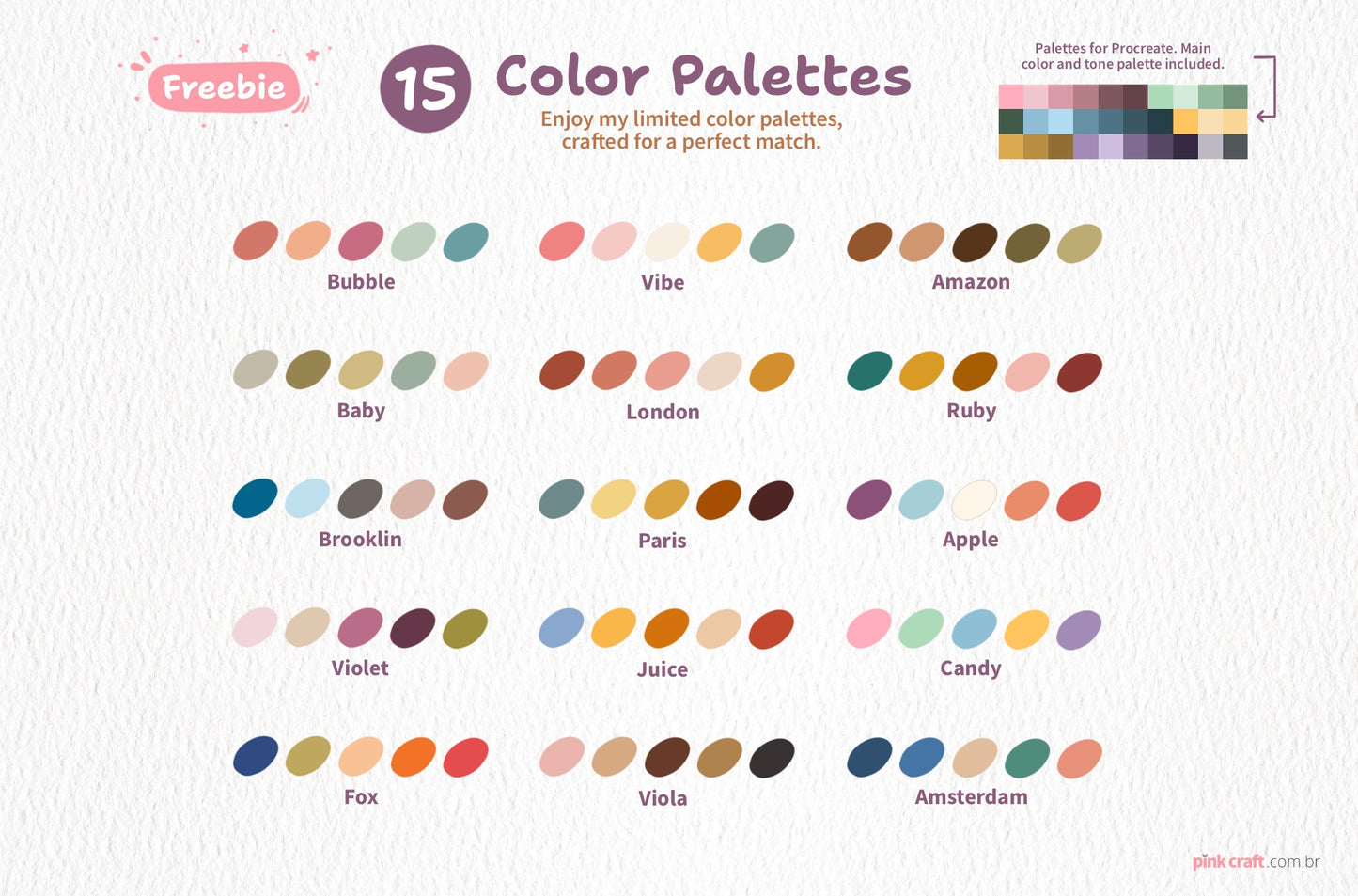 Pink's Watercolor Brushes for Procreate