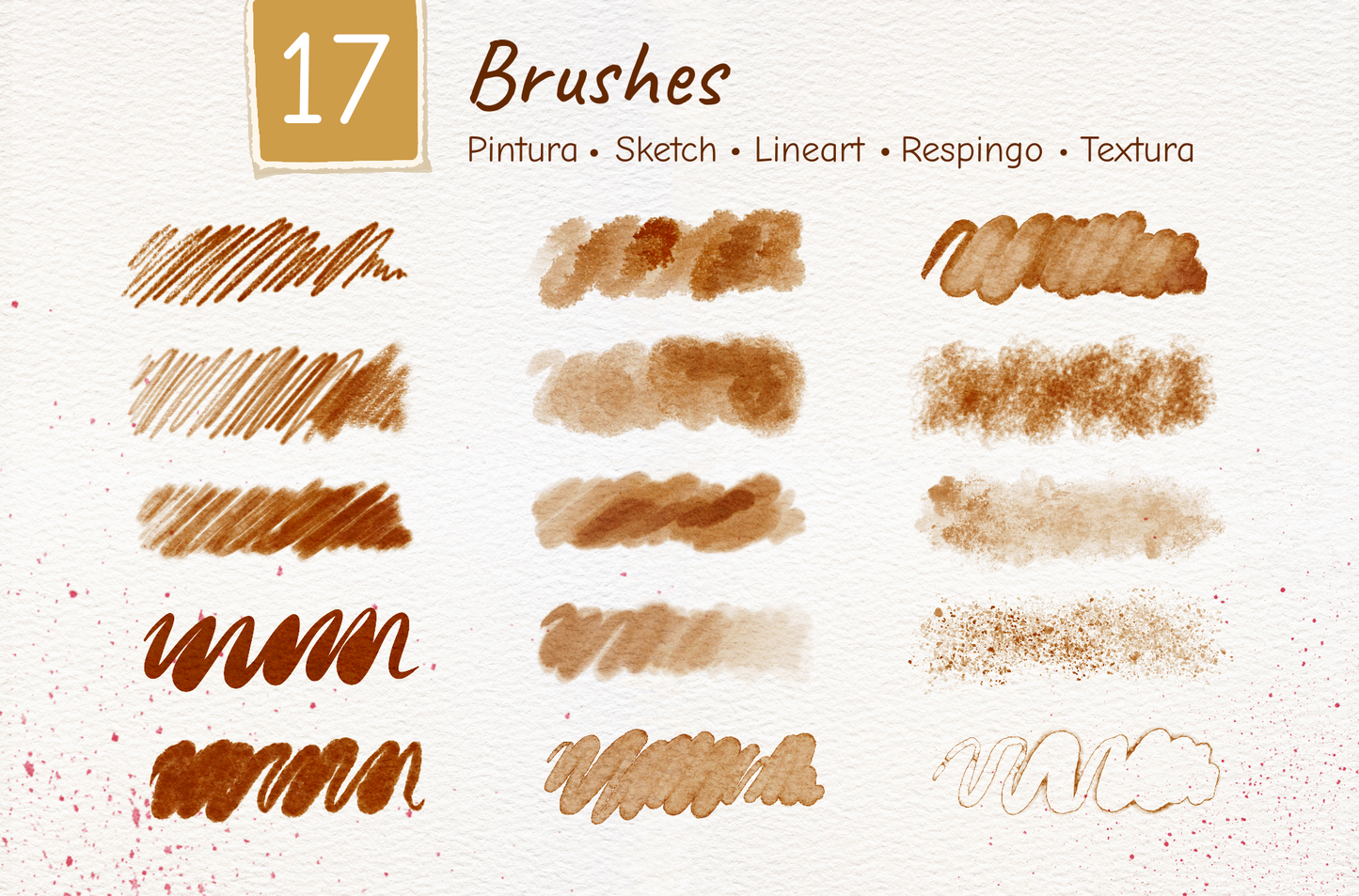 Pink Aquarelle Brushes - Infinite Painter