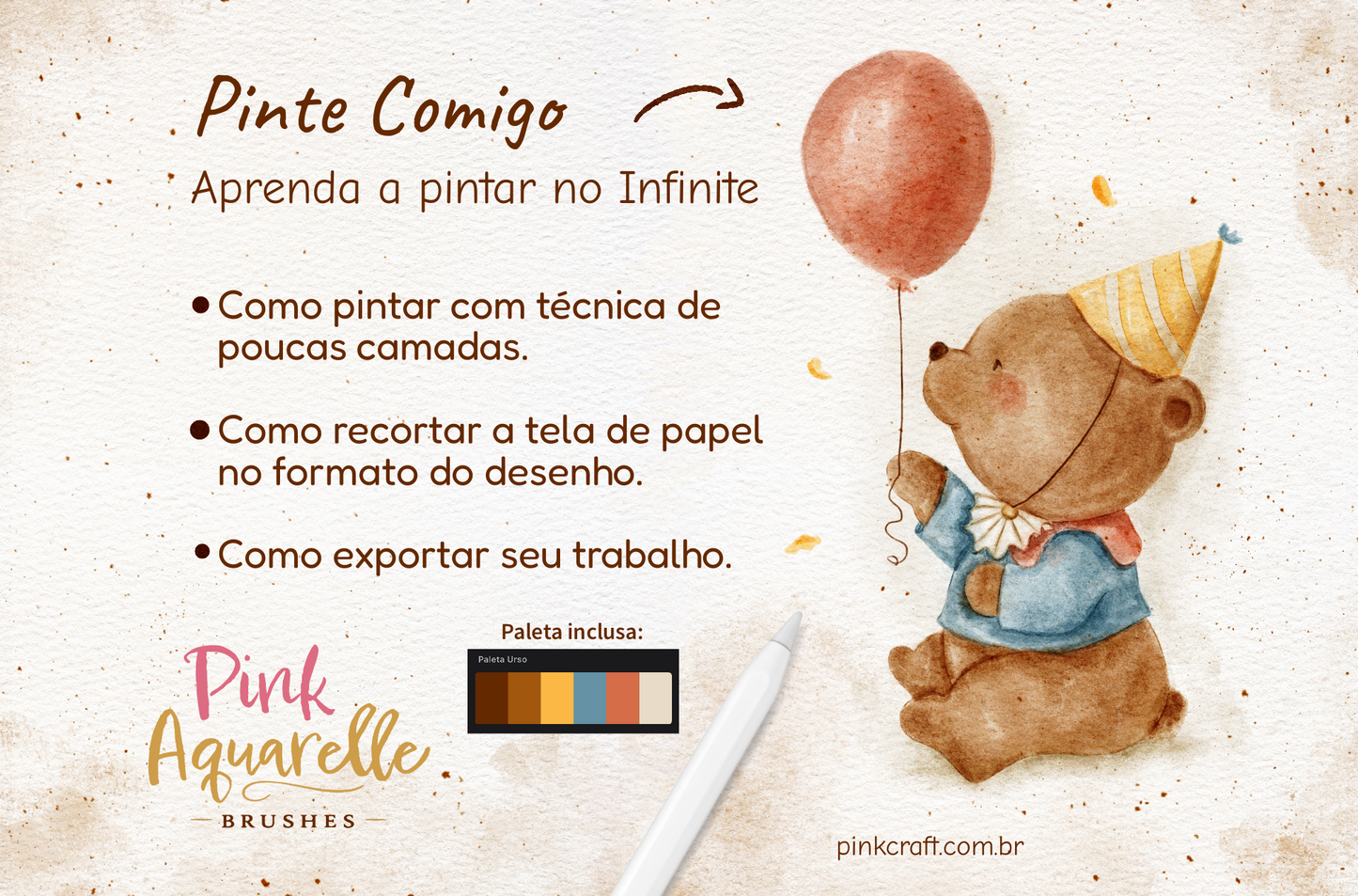 Pink Aquarelle Brushes - Infinite Painter